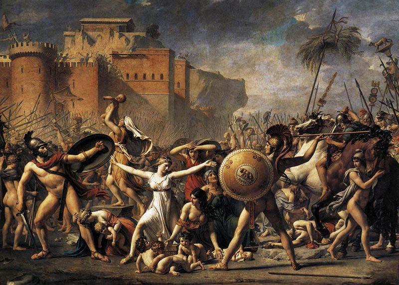Jacques-Louis David The Intervention of the Sabine Women China oil painting art